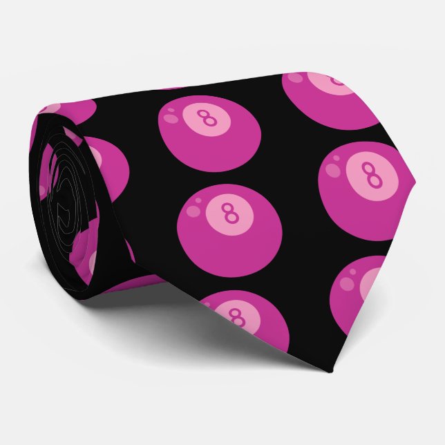 Gravata Oitball Rosa (Rolled)