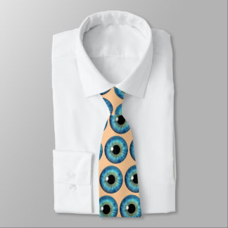 Gravata Olho Azul Iris Eyeball Legal Coletor De Pescoço