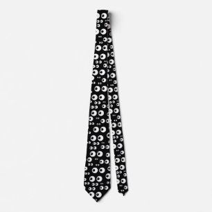 Gravata olhos brancos negros menswear mens coleciona grava