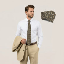 Gravata Olive Geometry Luxe