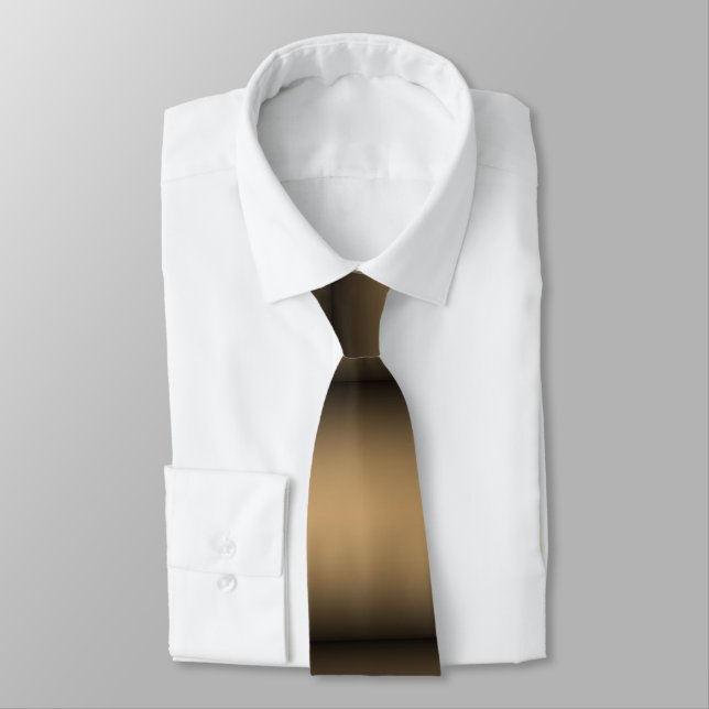 Gravata Ombre dourado preto (Amarrado)