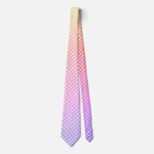 Gravata "Ombre Pastel Rainbow Gingham Check"