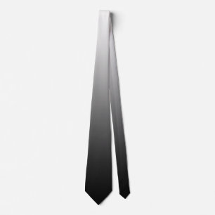 Gravata Ombre preto e branco