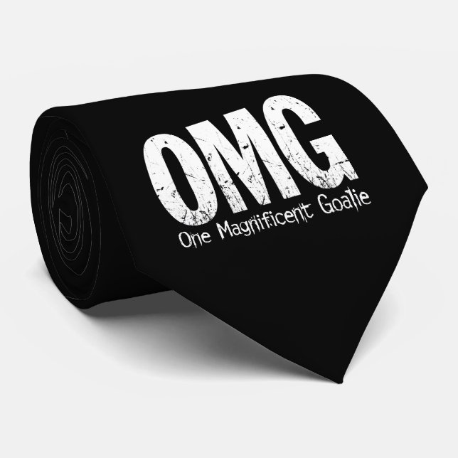 Gravata OMG: Um Goalie magnífico (hóquei) (Rolled)