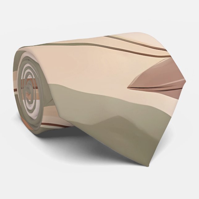 Gravata Ondas Boêmicas Modernas e Formas Coladas (Rolled)