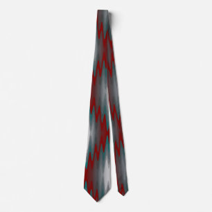 Gravata ondas de cinza teal burgundy