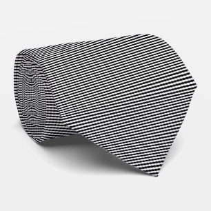 Gravata Ondas De Percepção A Preto E Branco,
