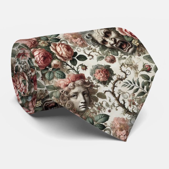 Gravata Onde Presas Barrocas Encontram Casas - Vitoriano G (Rolled)