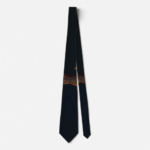 Gravata Orange Koi e Dourado Koi