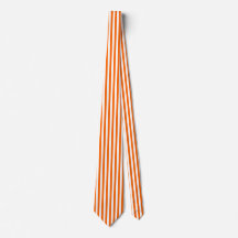 Orange Pinstripe Tie