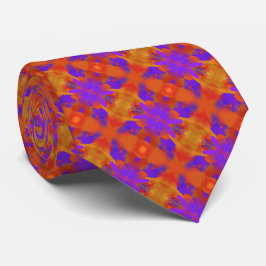 Gravata Orange Purple And Red Abstract Graphic Art Design