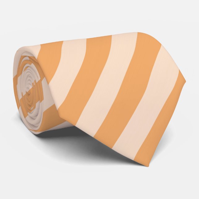 Gravata Orange Stripes (Rolled)
