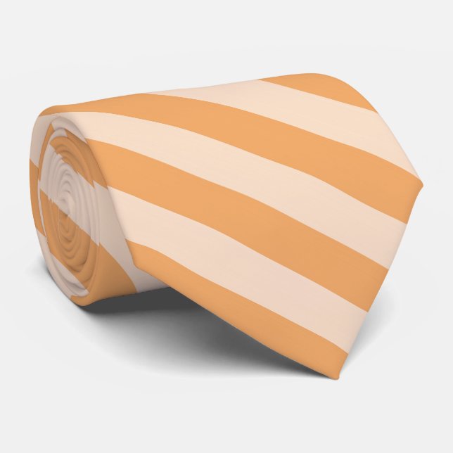 Gravata Orange Stripes (Rolled)