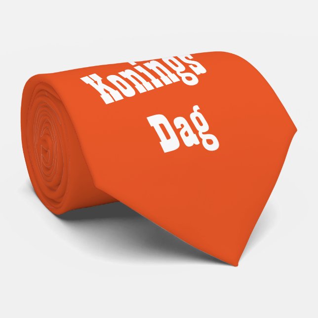 Gravata Oranje Koningsdag stropdas (Rolled)