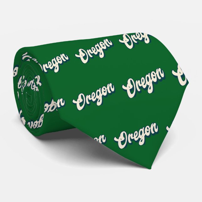 Gravata Oregon State Neck Tie (Rolled)
