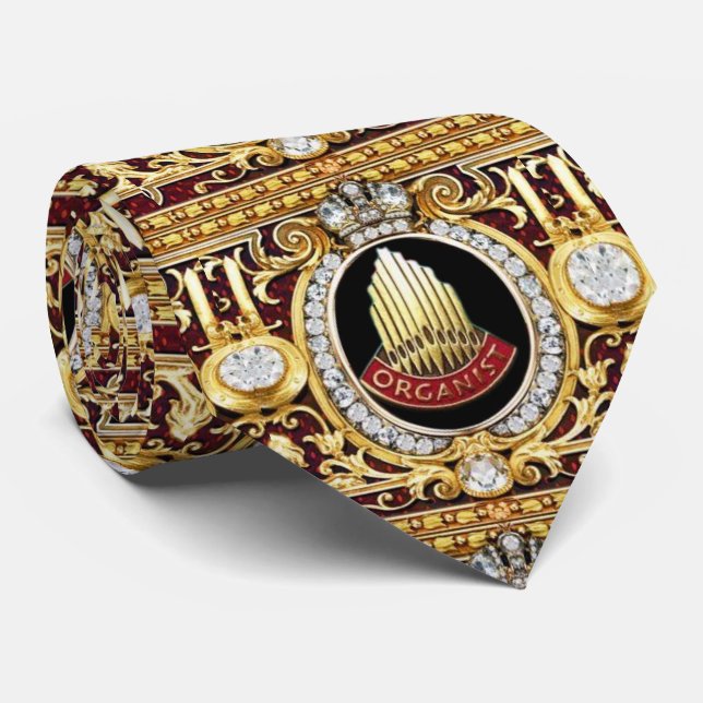 Gravata Organizador Pipe Organ Facade Tie (Rolled)