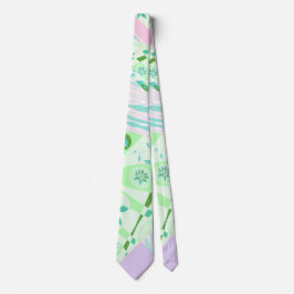 Gravata Origami Chintz (L) Lilac Rosa Verde