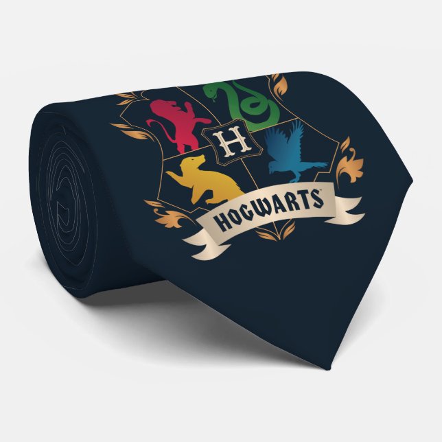 Gravata Ornamentado HOGWARTS™ House Crest (Rolled)