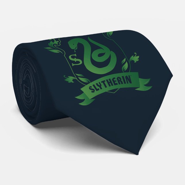 Gravata Ornamentado SLYTHERIN™ House Crest (Rolled)