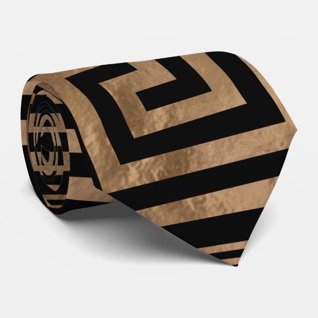 Gravata Ornamento chave grego - meandro grego - ouro no (Rolled)