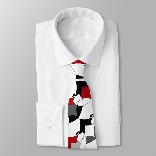 Gravata ornamento tribal abstrato. (Amarrado)