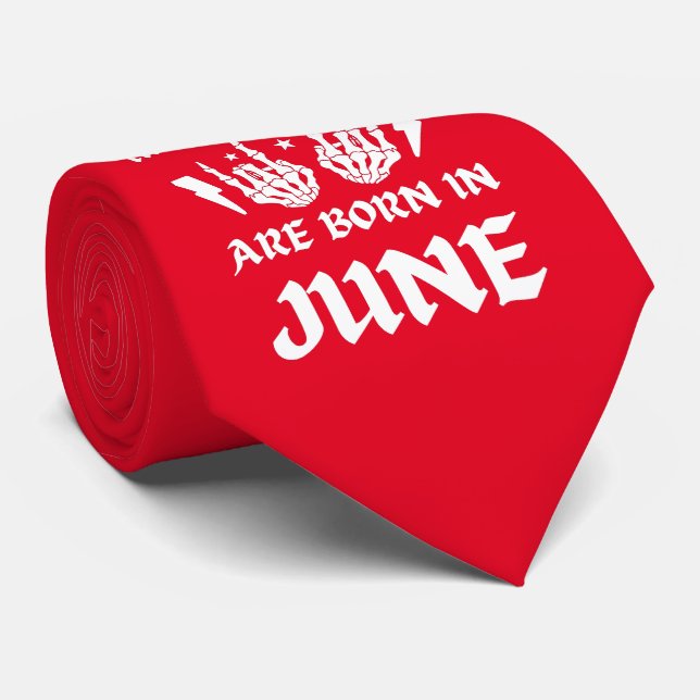 GRAVATA OS MAIS FELIZES SÃO NASCER NO FEIXE DE JUNHO (Rolled)