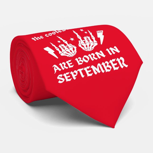 GRAVATA OS MEUS MAIS FELIZES SÃO NASCER DE SETEMBRO (Rolled)