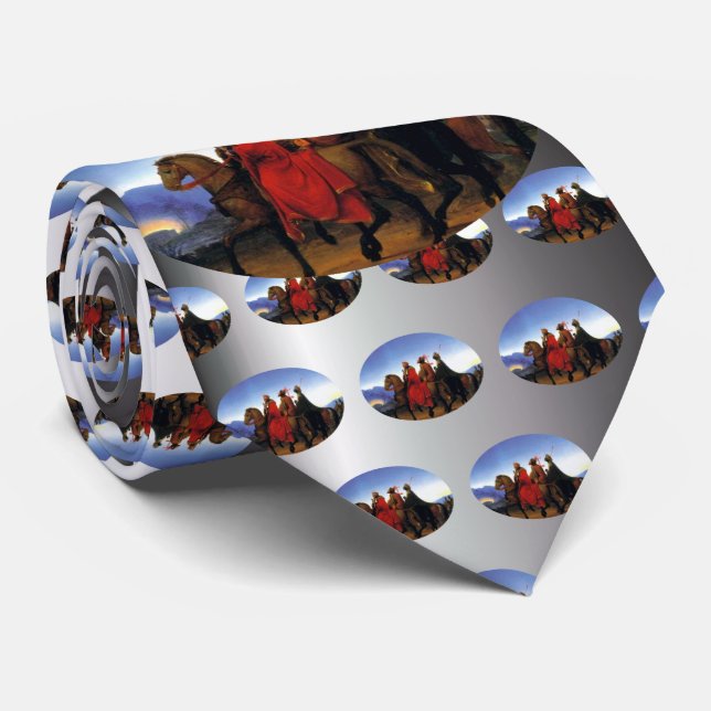 Gravata Os Três Sabedores (Rolled)