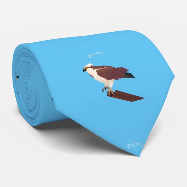 Gravata Osprey Hawk Raptor Thunder_Cove (Rolled)