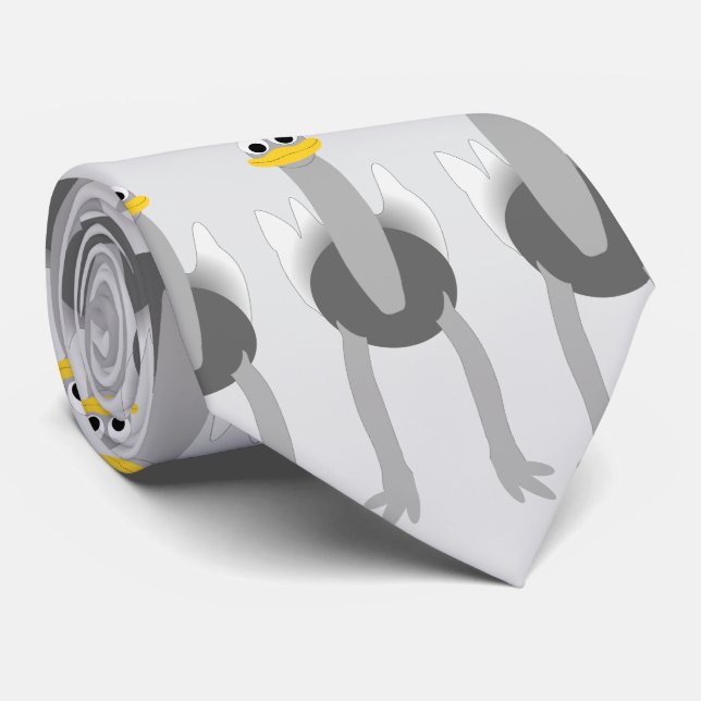 Gravata Ostrich Design (Rolled)