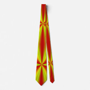 Gravata Ouro Amarelo Arco-íris Vermelho