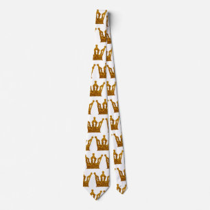 Gravata Ouro Crown Tie