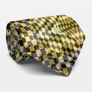 Gravata Ouro luxuoso Tinta brilhante do pescoço