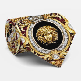 Gravata Ouro Medusa Gems