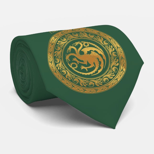 Gravata Ouro Targaryen Crest (Rolled)