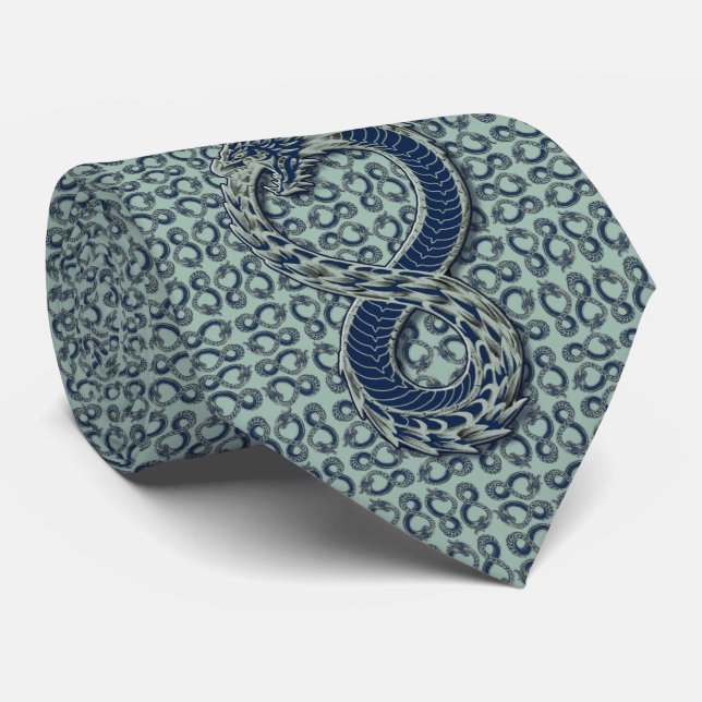 Gravata Ouroboros no colar do pescoço opal (Rolled)