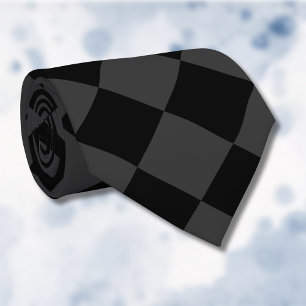 Gravata Ouros Pretos e Enfumaçados - Elegante e Eterno