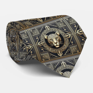 Gravata Ousada de Leopardo Moda Masculina