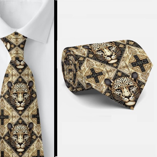 Gravata Ousada de Leopardo | Moda Masculina (Criador carregado)