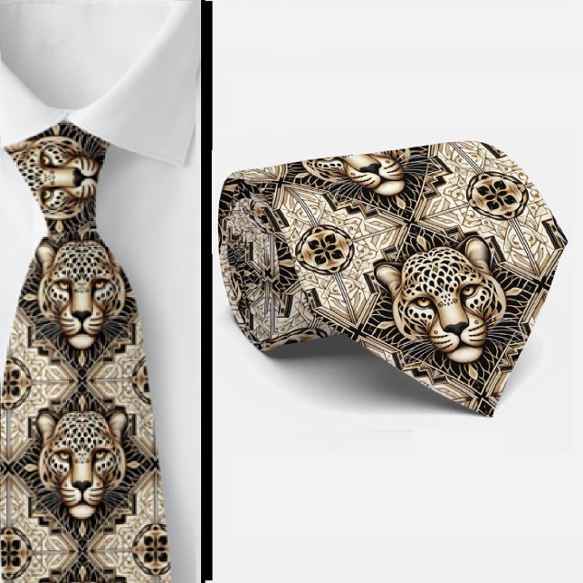 Gravata Ousada de Leopardo | Moda Masculina (Criador carregado)