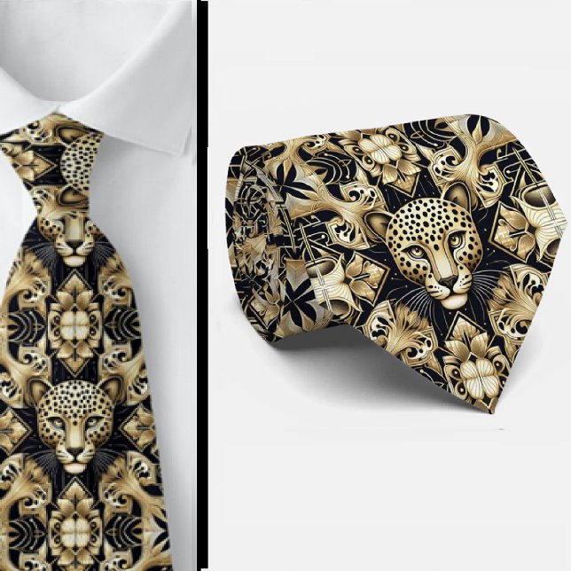 Gravata Ousada de Leopardo | Moda Masculina (Criador carregado)