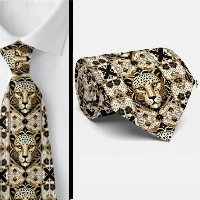 Gravata Ousada de Leopardo | Moda Masculina (Criador carregado)