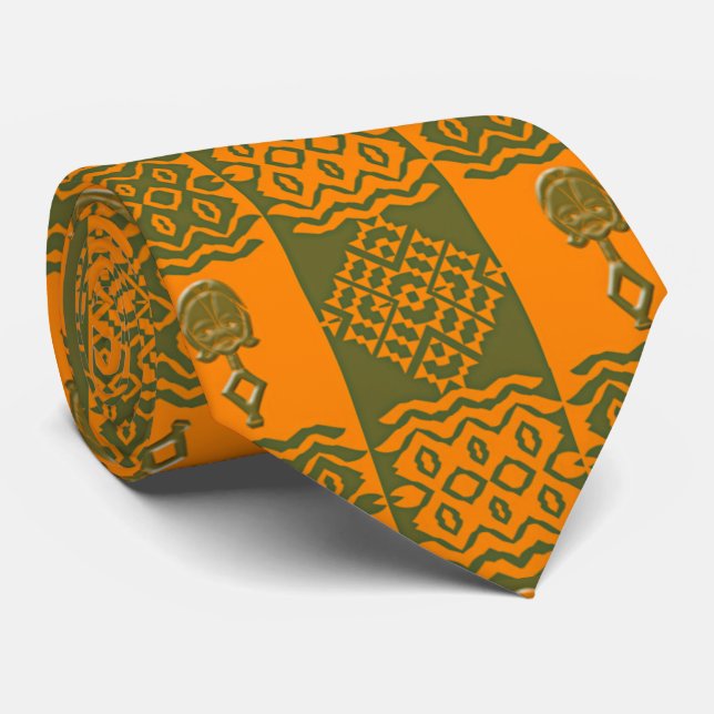 Gravata padrão africano tribal (Rolled)