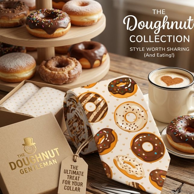 Gravata Padrão Amante de Donut  (Criador carregado)