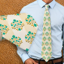 Padrão Astor Floral Turquesa Pintado à Mão