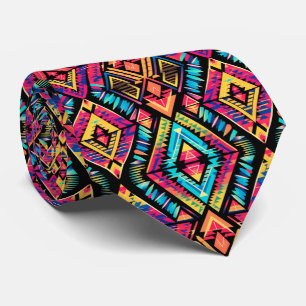 Gravata Padrão Aztec do azulejo legal