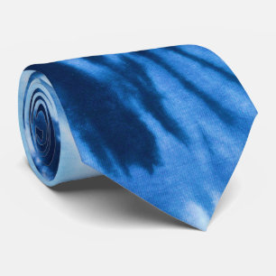 Gravata padrão azul de corante de tempo