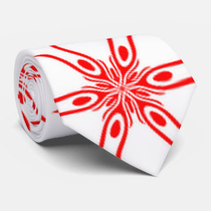 Gravata padrão branco vermelho A 2-22