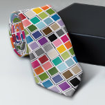 Gravata Padrão Colorido de Verde limão Rosa de Confetti<br><div class="desc">Um design brilhante e funesto com muita cor. Se precisar ajustar o trabalho de arte ou alterar a fonte,  clique na área personalizar. Isso o levará à ferramenta design onde você pode fazer muitas mudanças.</div>