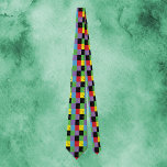 Gravata Padrão Colorido do Estado de Arte Pop no Havaí<br><div class="desc">Você é fã do Havaí? Esta gravata tem um padrão de arte pop que mostra o estado do Havaí nos EUA feito em amarelo,  verde,  vermelho,  azul,  preto e roxo.</div>